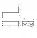 Держатель перегородки для BBH60,70,75, BBF60, BBN